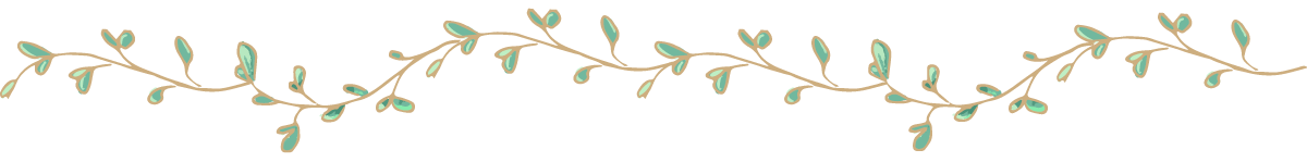 Aquarell-Ranke mit grünen Blättern im floralen Stil